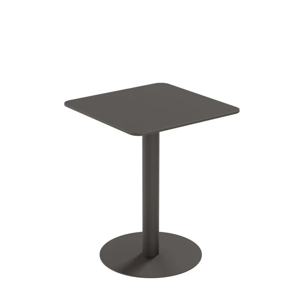 meet powered by PAPERFLOW Kantinetafel Vierkant Zwart TRCROS6060M.01 600 x 750 mm