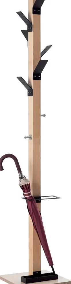 meet powered by PAPERFLOW Kapstok PECPP.13 350 x 350 x 1800mm Zwart