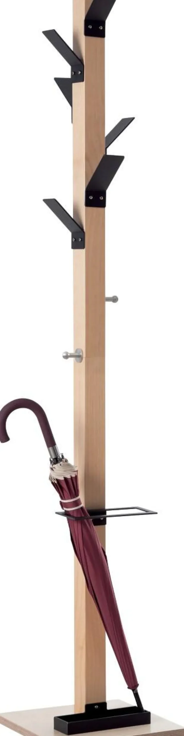 meet powered by PAPERFLOW Kapstok PECPP.13 350 x 350 x 1800mm Zwart