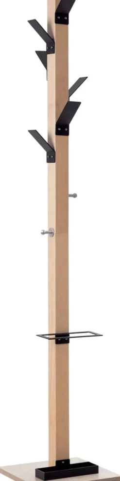 meet powered by PAPERFLOW Kapstok PECPP.13 350 x 350 x 1800mm Zwart