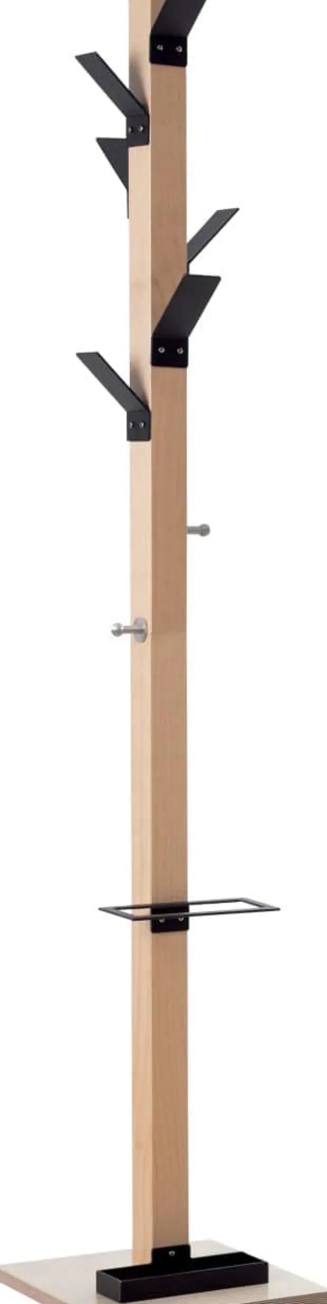 meet powered by PAPERFLOW Kapstok PECPP.13 350 x 350 x 1800mm Zwart