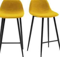 meet powered by PAPERFLOW Bar Stool Saffron met Zwart Poten Pack of 2