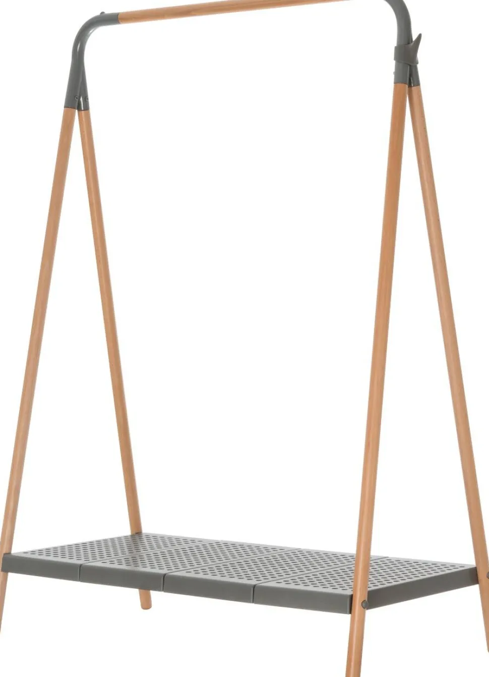 meet powered by PAPERFLOW Kledingrek VBLEND.23.02 1050 x 545 x 1420 mm Hout, metaal Grijs, beuken