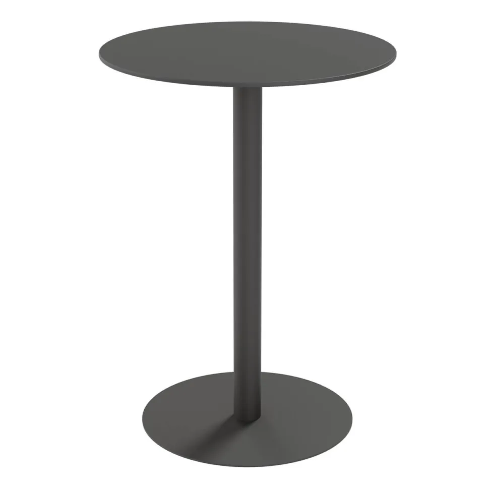 meet powered by PAPERFLOW Kantinetafel Rond Zwart TRCROS80H.01 800 x 1.100 mm