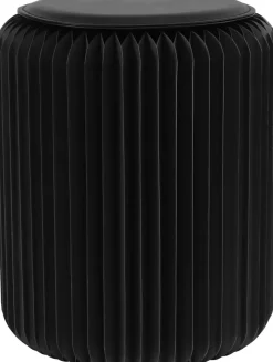 meet powered by PAPERFLOW Kruk Honinggraat Karton Niet in hoogte verstelbaar Zwart 420 x 300 x 300 mm
