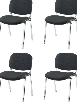 Nowy Styl Bezoekersstoel ISO Plus Stof Grijs Stuks