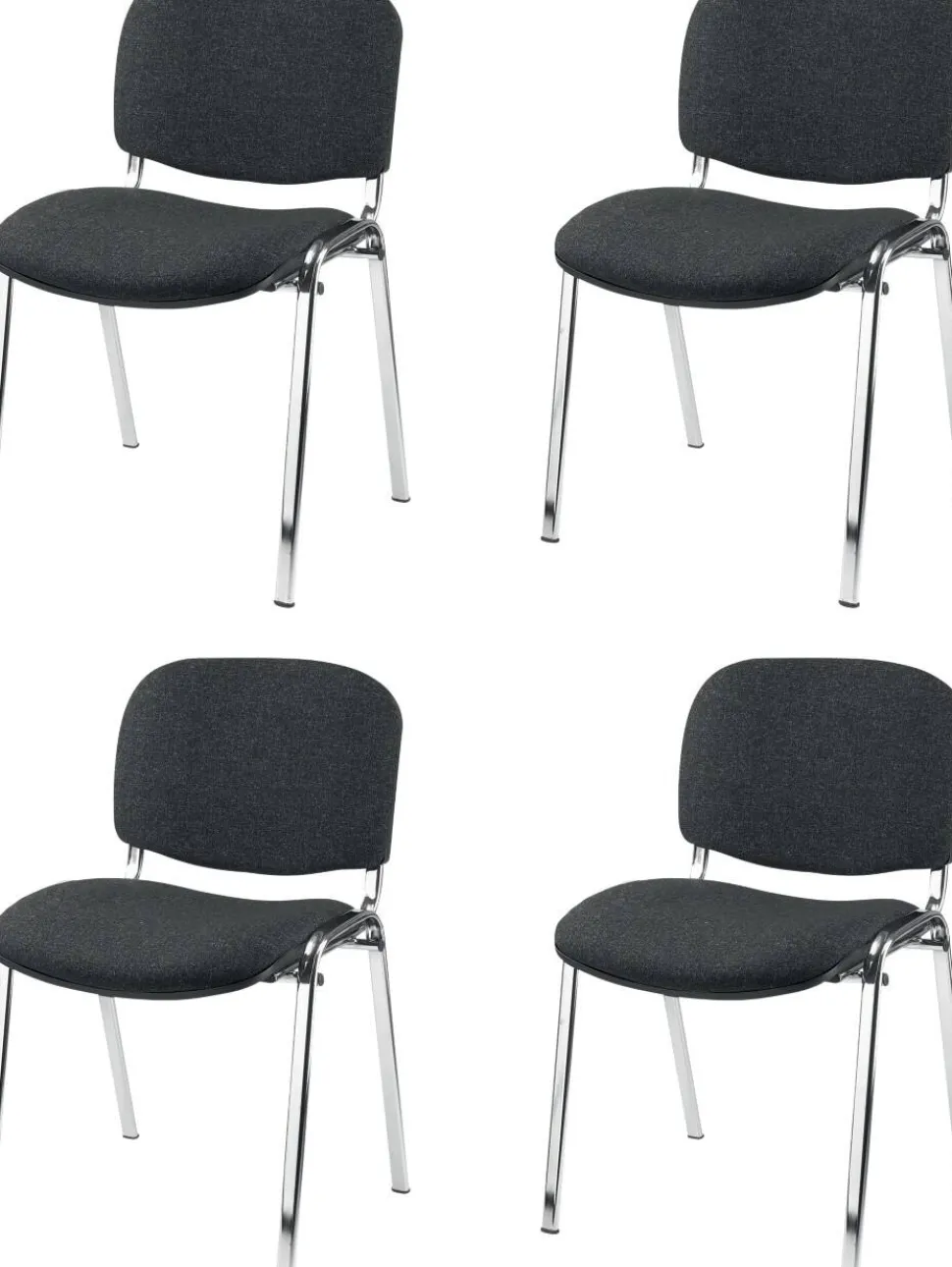 Nowy Styl Bezoekersstoel ISO Plus Stof Grijs Stuks