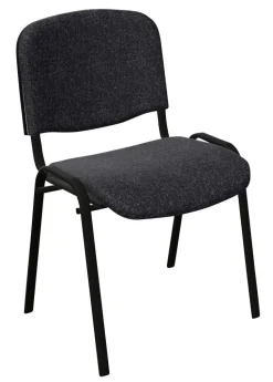 Nowy Styl Bezoekersstoel ISO Plus Stof Grijs 4 Stuks