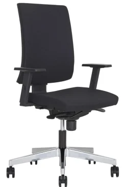 Nowy Styl Navigo Bureaustoel Synchroonmechanisme Stof In hoogte verstelbare armleuning In hoogte verstelbare zitting Zilver, zwart 110 kg 650 x 980 mm