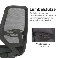 Nowy Styl Neos Bureaustoel Synchroonmechanisme In hoogte verstelbare armleuning Zwart 110 kg 460 x 644 x 1.100 mm
