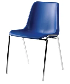 Nowy Styl Stapelbare stoel Beta Kunststof Blauw 4 Stuks