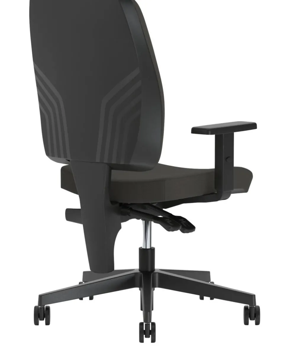 Nowy Styl Taktik Ergonomische stoel Permanent Contact Stof In hoogte verstelbare armleuning In hoogte verstelbare zitting Donkergrijs 110 kg