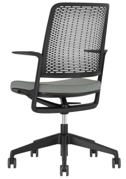 Nowy Styl WithMe Vergaderstoel Synchroonmechanisme Vaste armleuning Zwart 110 kg 480 x 645 x 1.100 mm