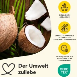 PALMERAS Coconut Droogloopmat 17 mm Zwart 600 x 400 mm