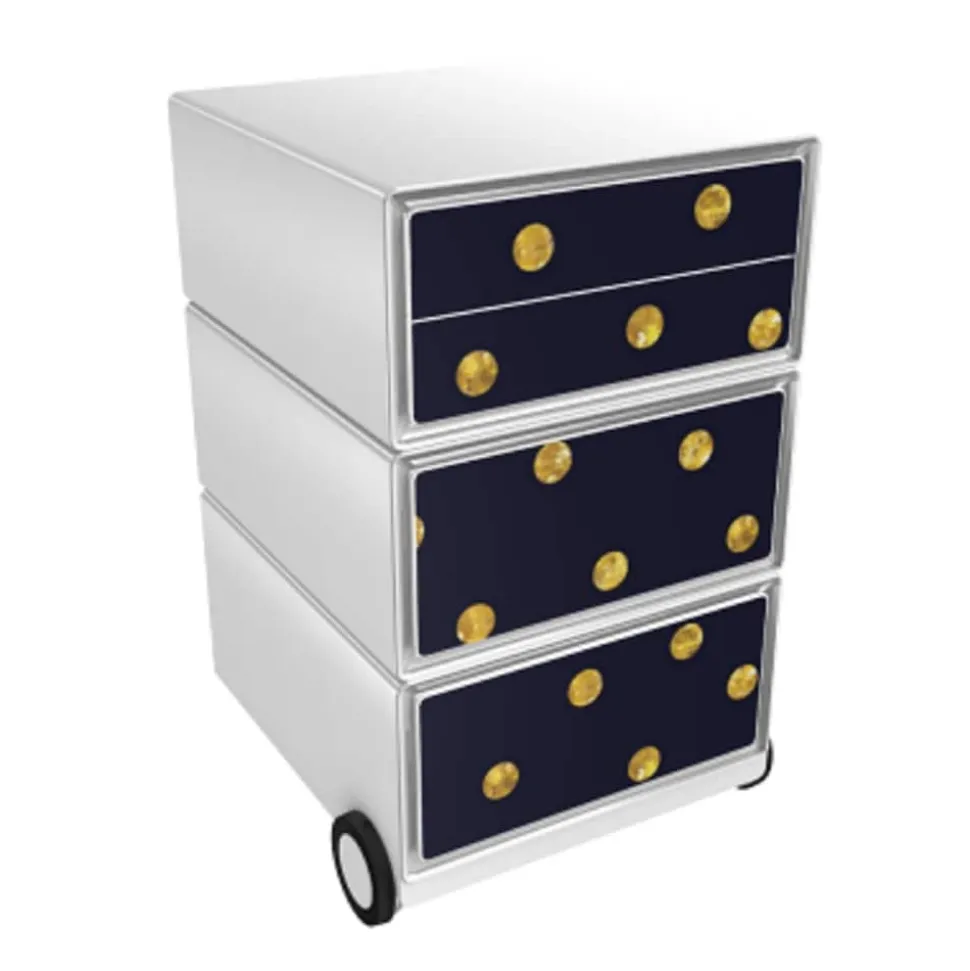 Paperflow Easybox Mobiel ladeblok met 4 lades 642x390x436 mm Balls Design