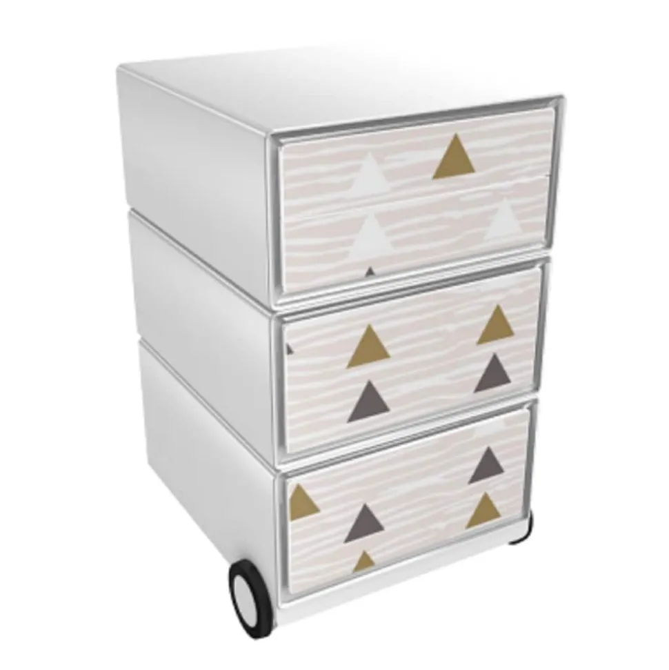Paperflow Easybox Mobiel ladeblok met 4 lades 642x390x436 mm Ethnic Design