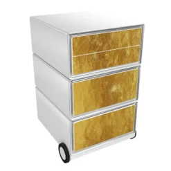 Paperflow Easybox Mobiel ladeblok met 4 lades 642x390x436 mm Gold Design