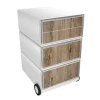 Paperflow Easybox Mobiel ladeblok met 4 lades 642x390x436 mm Timber Design