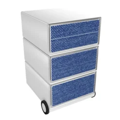 Paperflow Easybox Mobiel ladeblok met 4 lades 642x390x436 mm Jean design