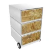 Paperflow Easybox Mobiel ladeblok met 4 lades 642x390x436 mm Wood Shavings Design