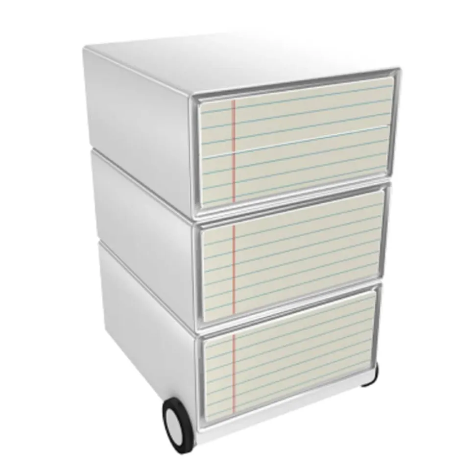 Paperflow Easybox Mobiel ladeblok met 4 lades 642x390x436 mm Notebook design