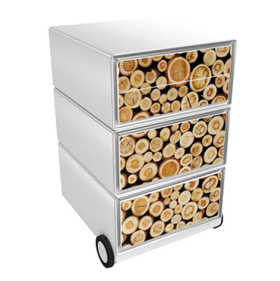 Paperflow Easybox Mobiel ladeblok met 4 lades 642x390x436 mm Logs Design