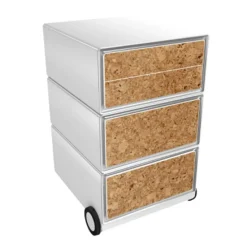 Paperflow Easybox Mobiel ladeblok met 4 lades 642x390x436 mm Cork Design