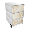 Paperflow Easybox Mobiel ladeblok met 4 lades 642x390x436 mm Gold Leaves Design