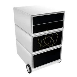 Paperflow Easybox Mobiel ladeblok met 4 lades 642x390x436 mm Romance Design