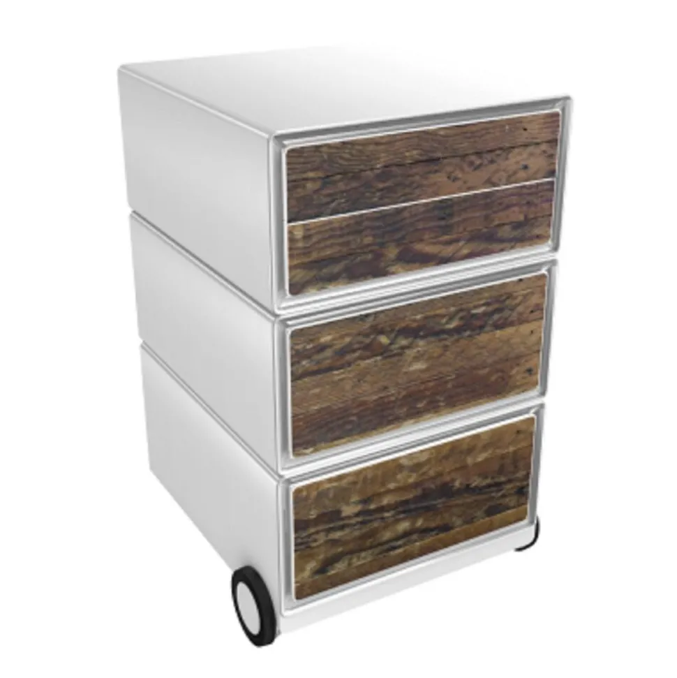 Paperflow Easybox Mobiel ladeblok met 4 lades 642x390x436 mm Wood Design