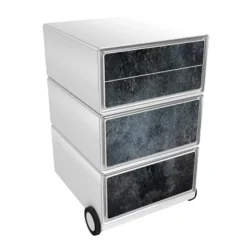 Paperflow Easybox Mobiel ladeblok met 4 lades 642x390x436 mm Nigrum design