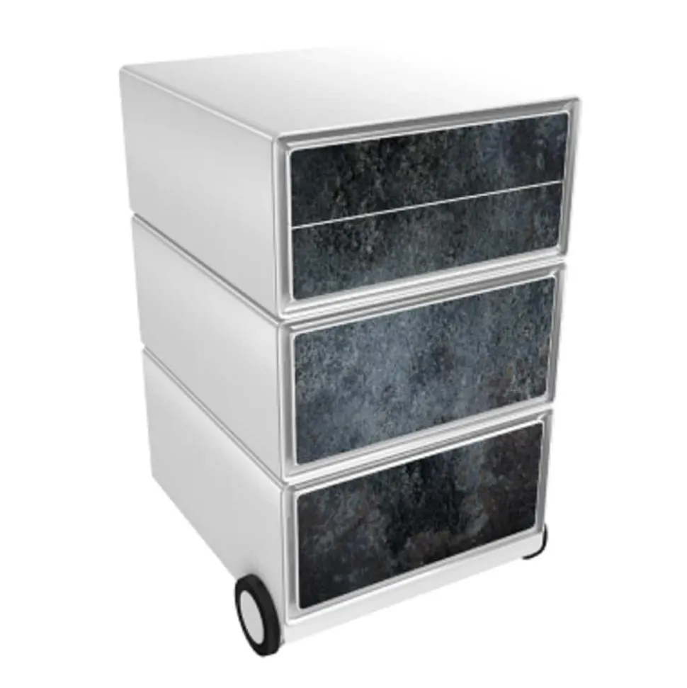 Paperflow Easybox Mobiel ladeblok met 4 lades 642x390x436 mm Nigrum design