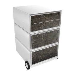 Paperflow Easybox Mobiel ladeblok met 4 lades 642x390x436 mm Old Leather Design