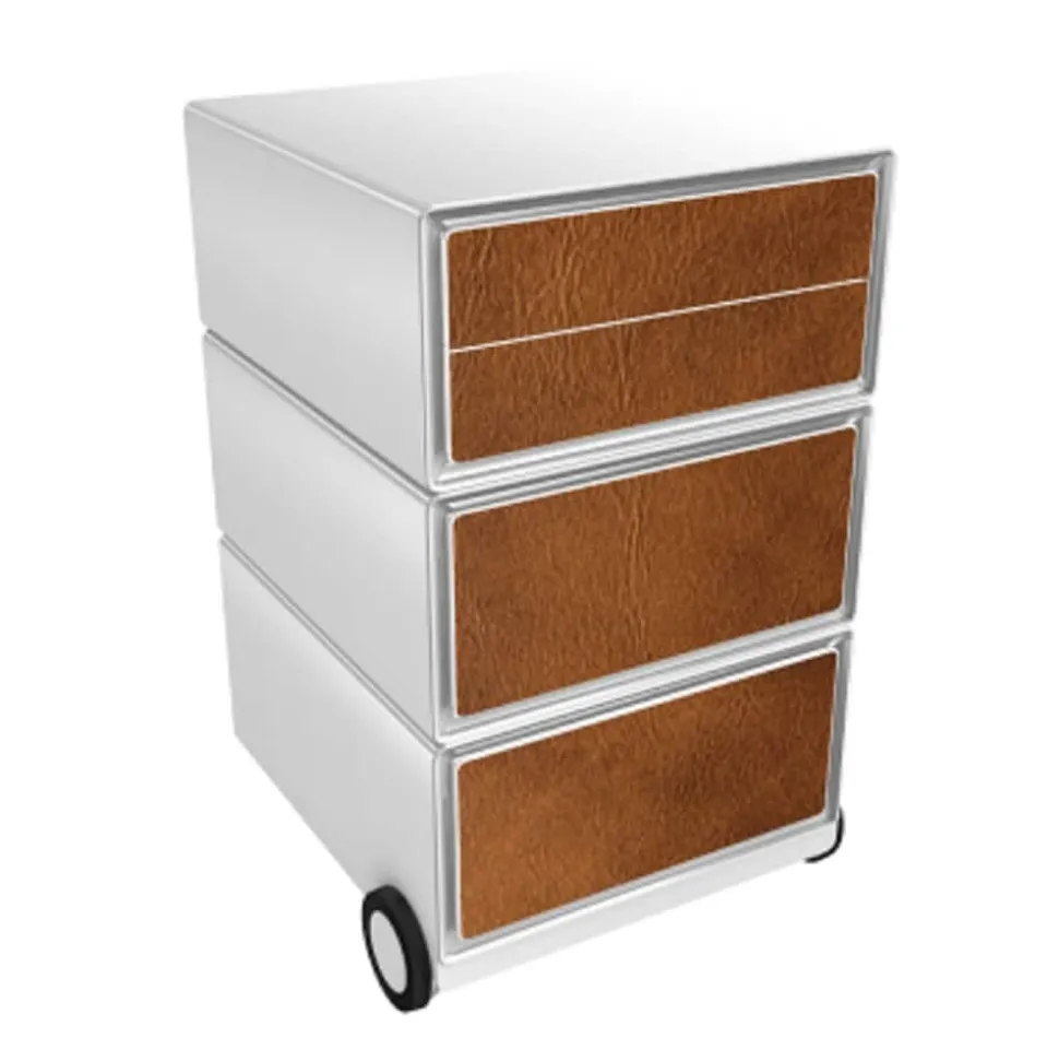 Paperflow Easybox Mobiel ladeblok met 4 lades 642x390x436 mm Leather Design