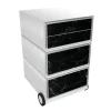 Paperflow Easybox Mobiel ladeblok met 4 lades 642x390x436 mm Black Marble Design