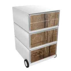 Paperflow Easybox Mobiel ladeblok met 4 lades 642x390x436 mm Tree Trunk Design
