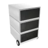 Paperflow easybox mobiele ladenblok met 3 lades 642x390x436mm blackboard