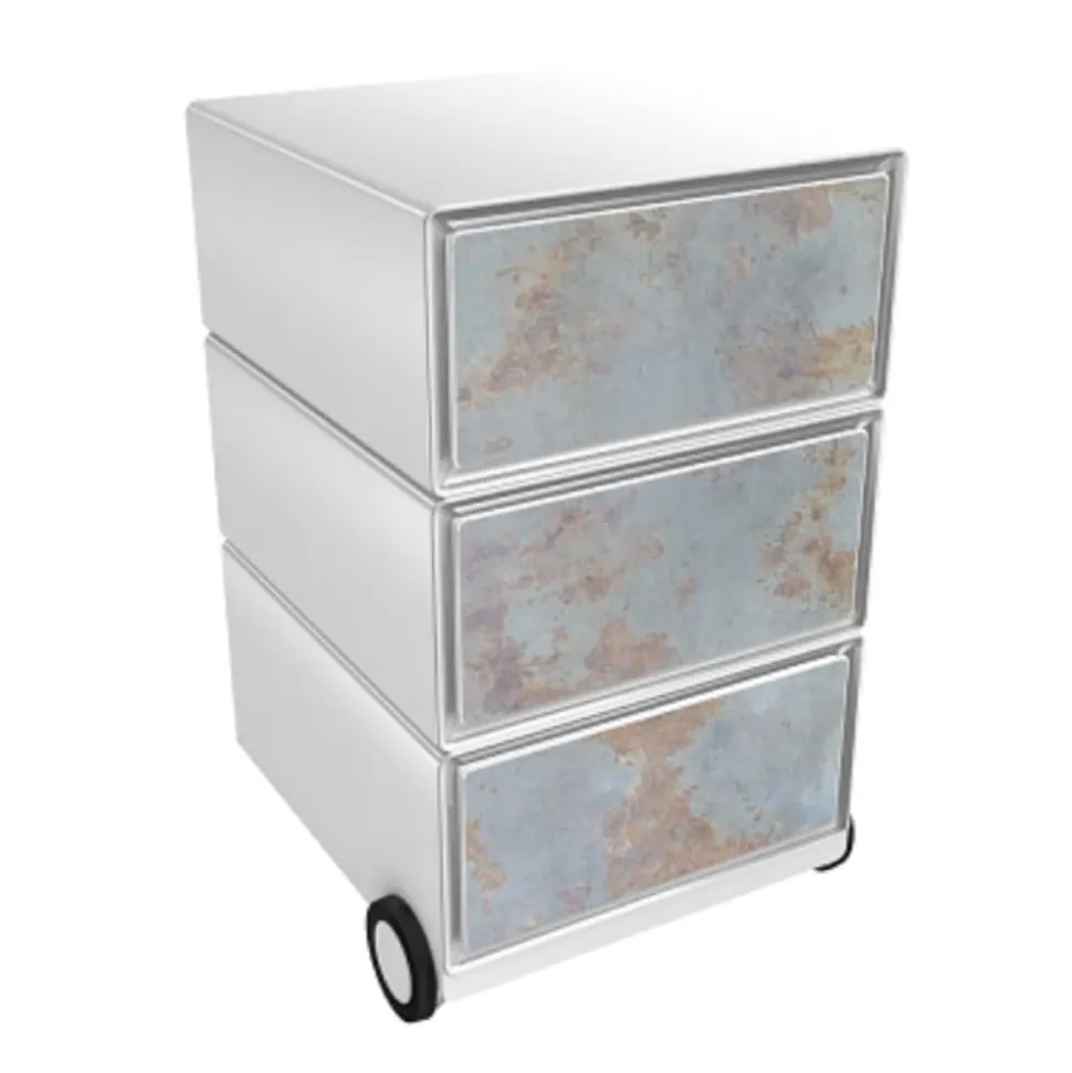 Paperflow easybox mobiele ladenblok met 3 lades 642x390x436mm globe