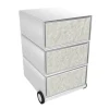 Paperflow easybox mobiele ladenblok met 3 lades 642x390x436mm down