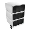 Paperflow easybox mobiele ladenblok met 3 lades 642x390x436mm dark