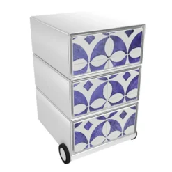 Paperflow easybox mobiele ladenblok met 3 lades 642x390x436mm faience