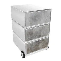 Paperflow easybox mobiele ladenblok met 3 lades 642x390x436mm crack