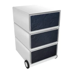 Paperflow easybox mobiele ladenblok met 3 lades 642x390x436mm coated