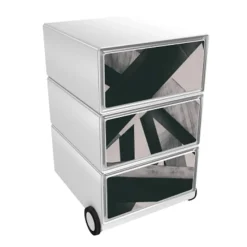 Paperflow easybox mobiele ladenblok met 3 lades 642x390x436mm beams