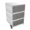Paperflow easybox mobiele ladenblok met 3 lades 642x390x436mm calissons