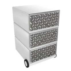 Paperflow easybox mobiele ladenblok met 3 lades 642x390x436mm calissons