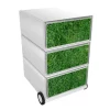 Paperflow easybox mobiele ladenblok met 3 lades 642x390x436mm golf