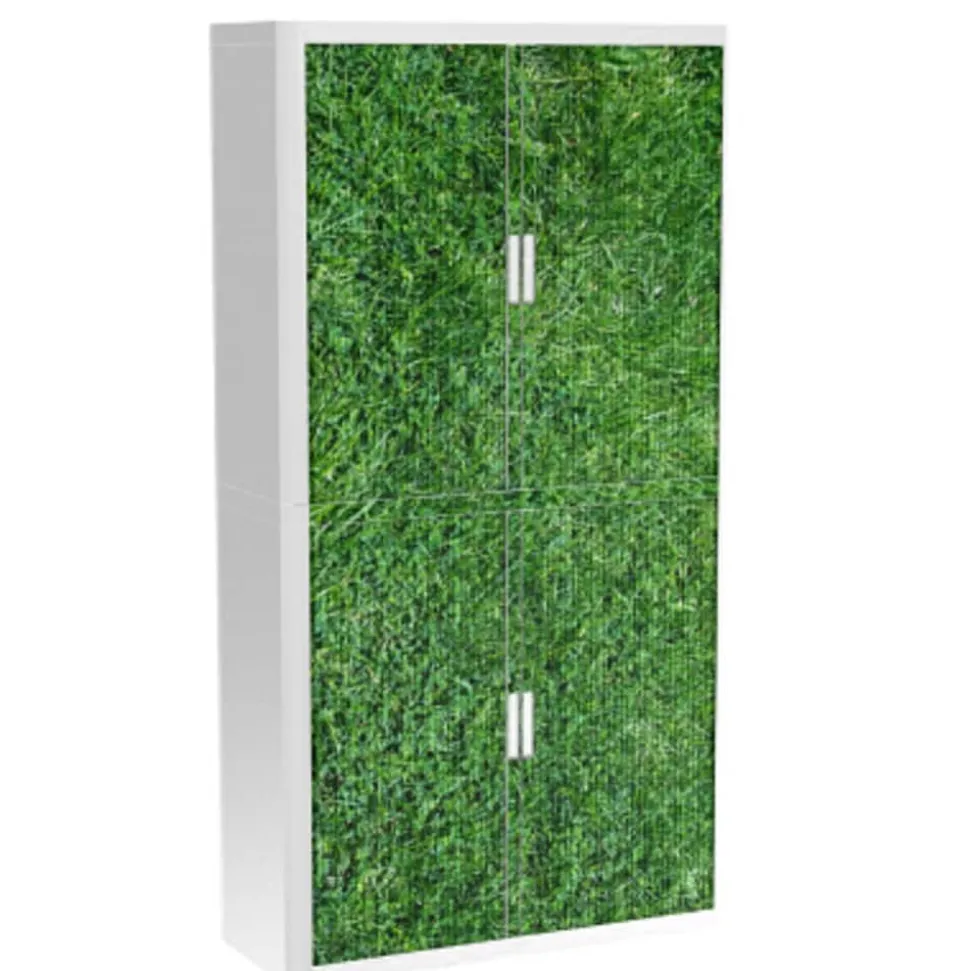 Paperflow Roldeurkast PP (Polypropeen) 4 Planken Afsluitbaar 1.100 x 415 x 2.040 mm Kleurenassortiment