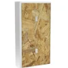 Paperflow Roldeurkast PP (Polypropeen) 4 Planken Afsluitbaar 1.100 x 415 x 2.040 mm Bruin, wit