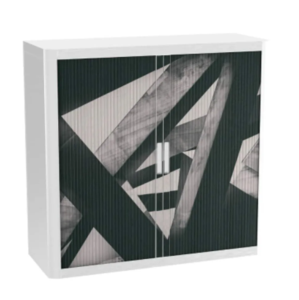 Paperflow Roldeurkast PP (Polypropeen) 2 Planken Afsluitbaar 1.100 x 415 x 1.040 mm Kleurenassortiment